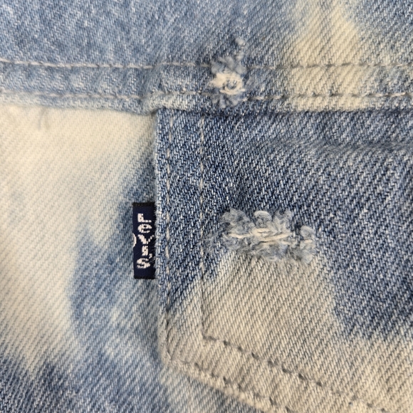 Levi's Made & Crafted Trucker Jean Jacket Blue Tie Dye Womens Size XL NEW $298 - Picture 10 of 16